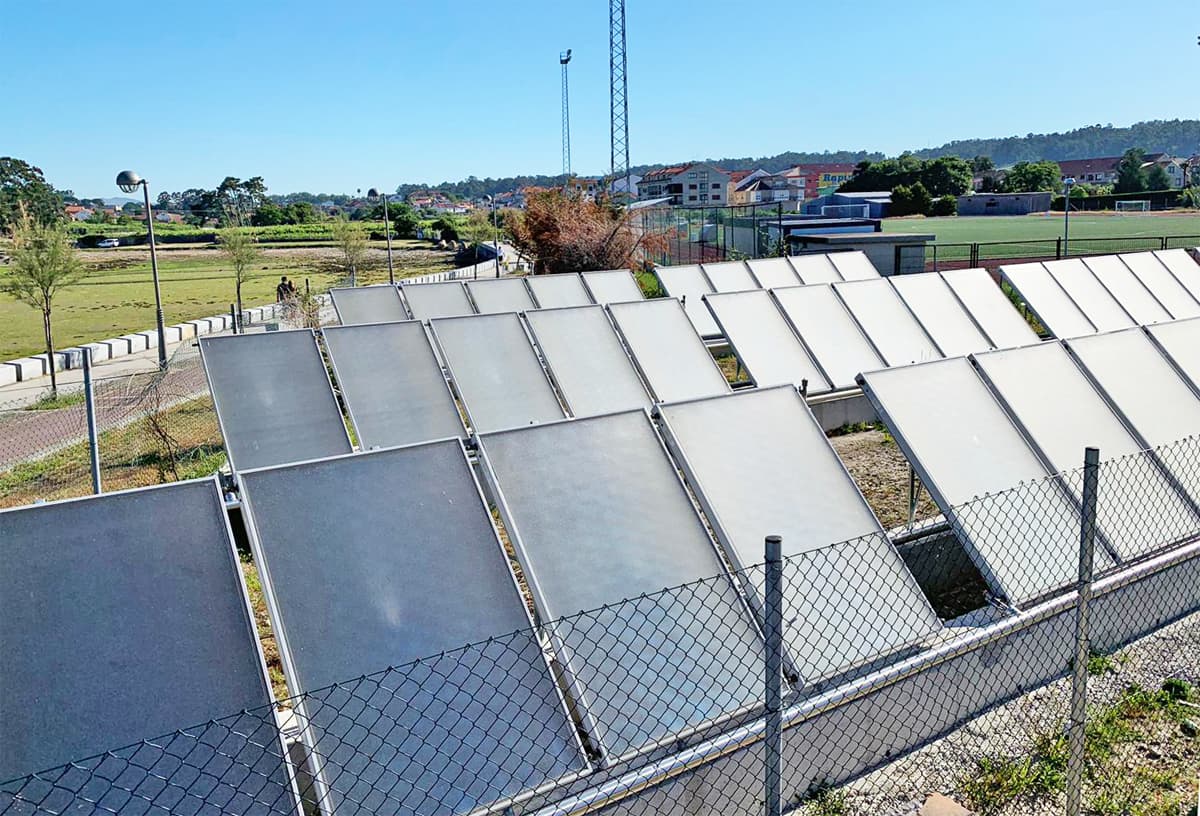 Instalación de energía solar térmica